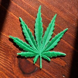 420 Flower Leaf  Iron on Patch 🍃